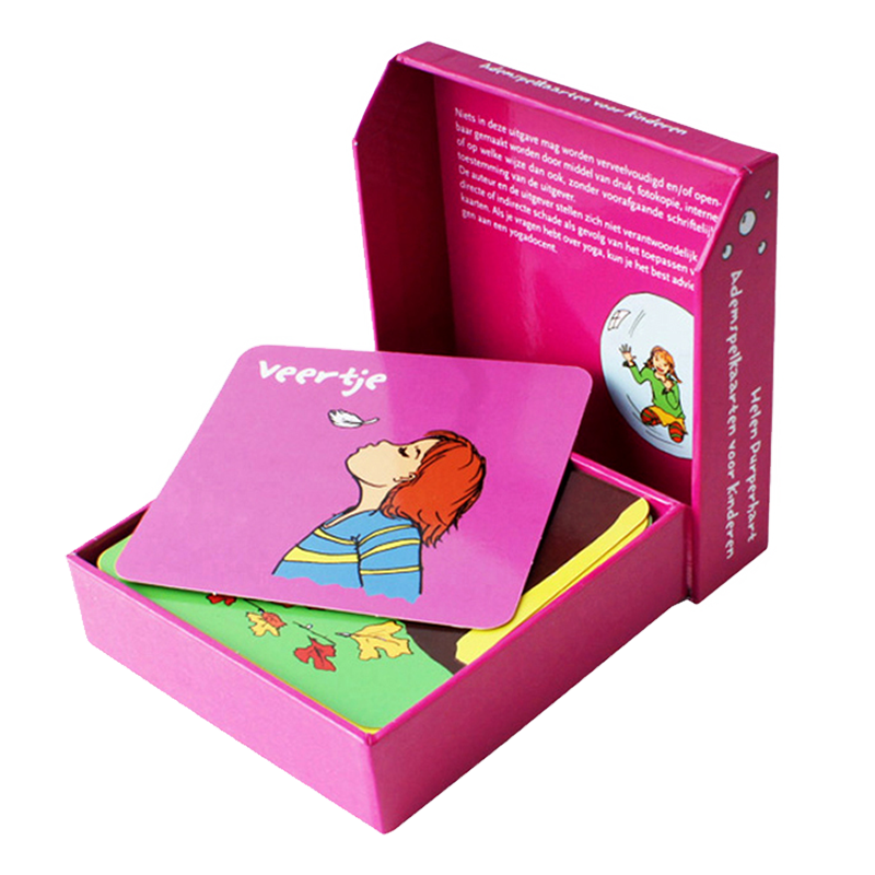 定制设计批发印刷幼儿特殊需求儿童情商抽认卡游戏